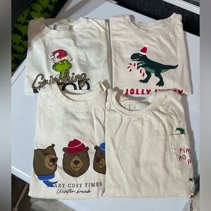 Zara and H&M kids long sleeve Holiday bundle tshirts